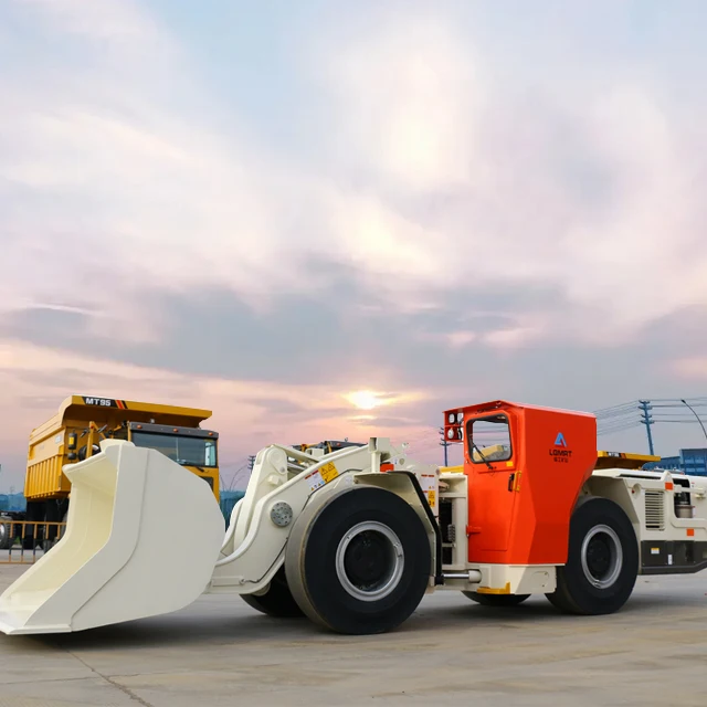 Mining Diesel Scooptram 0.75 / 1.5 / 1.6 / 2 Yardas Electric Rock Loader Compact Utility Loader LHD