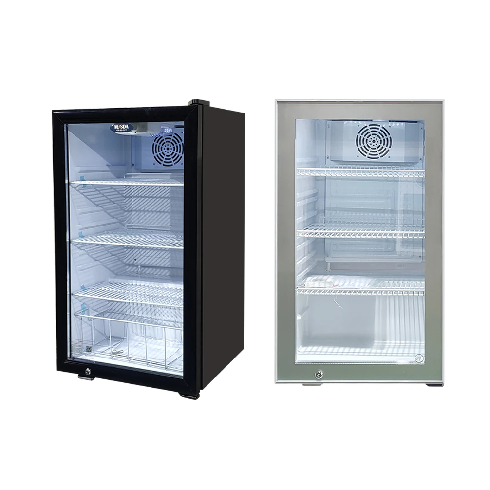 MEISDA SC98 98L Factory metal R134a R600a mini fridge small drink beer display refrigerator