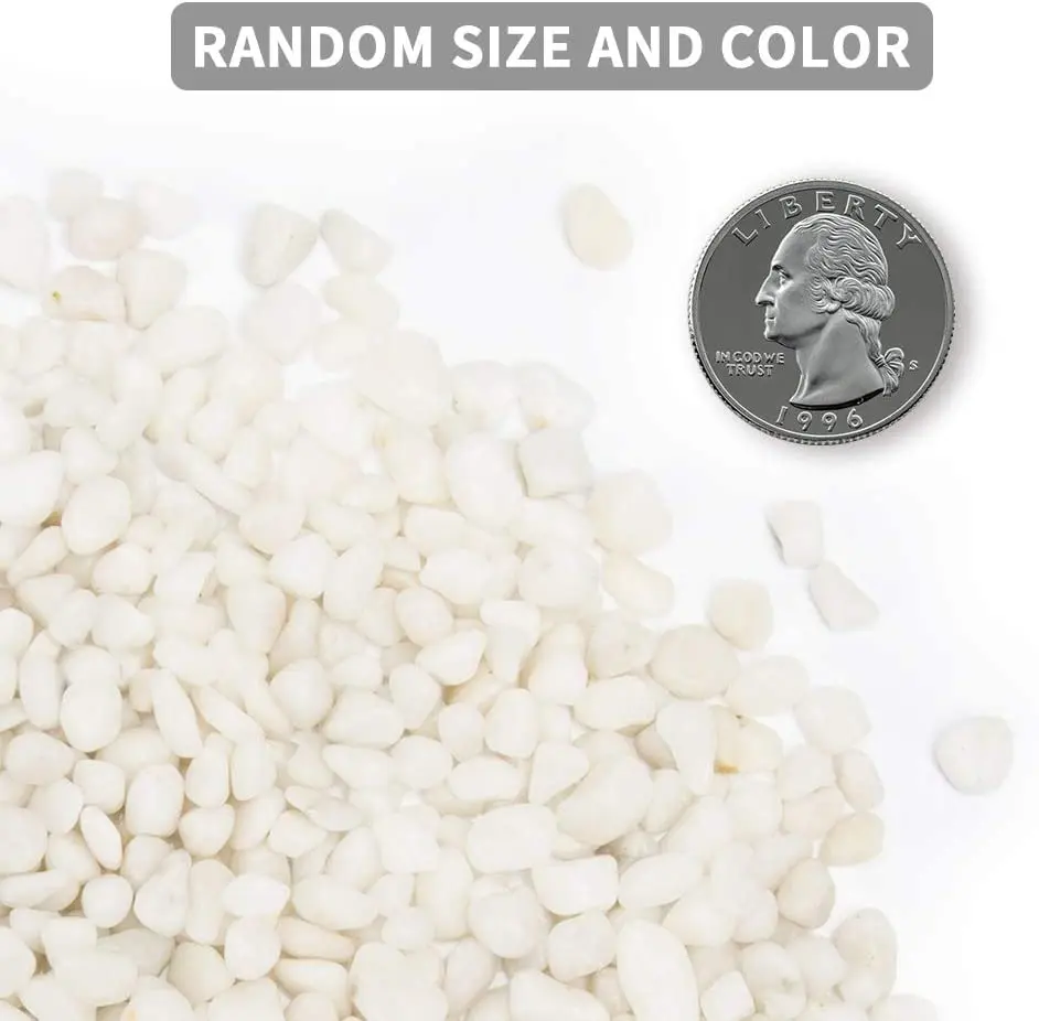 Natural Polished Pebbles Gravel Small Decorative River Stones for Freshwater Animal Plant Fish Aquarium Landscaping Home Decor