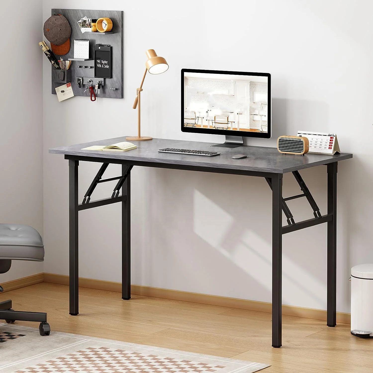 Wholesale Modern Temporary Office Desk Sturdy Foldable Computer Gaming Table Bedroom School Simple Notebook Desktop Home Office