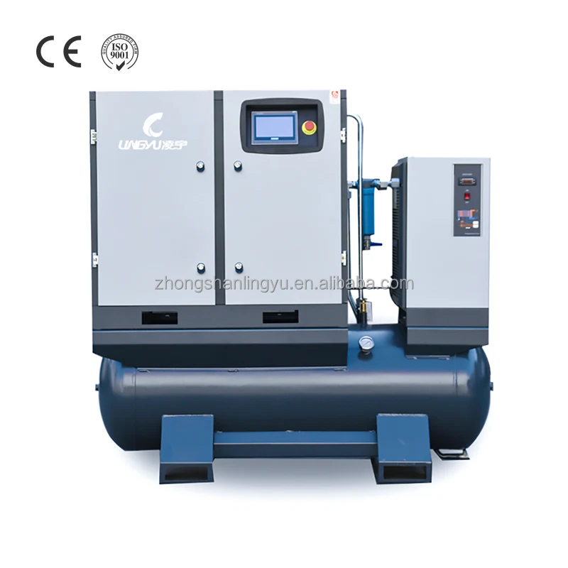 Wholesale to B gascompressor industrial air compresor single phase food grade air compressor oil free dryer 15hp