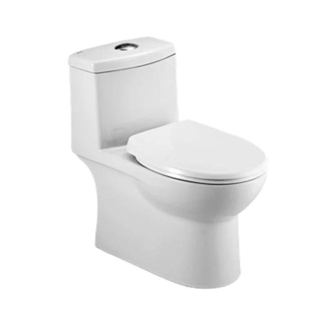 Huida High efficiency with low consumption Dual flush Chrome top button One-piece Toilet DSC7416P