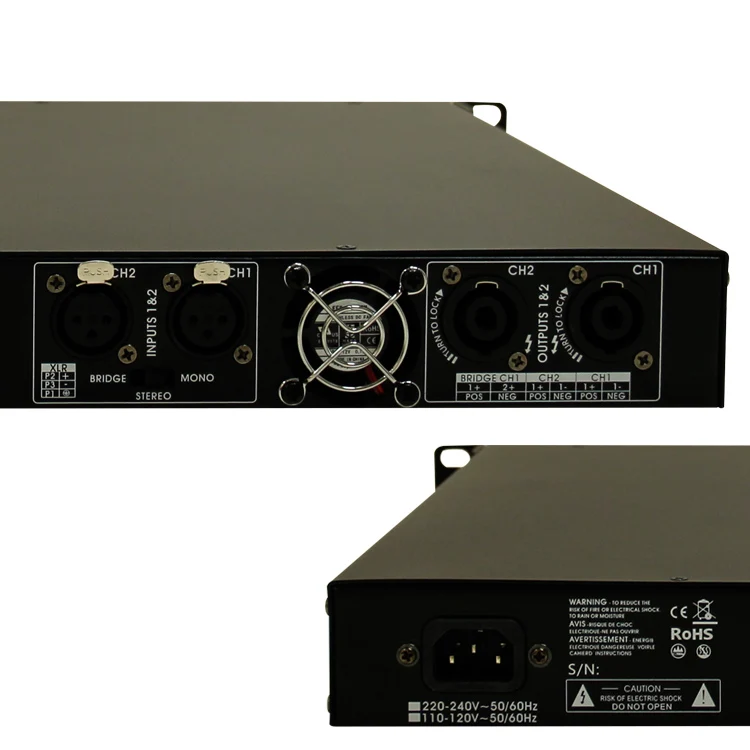 XF-DC1800 2 канала 1800 Вт профессиональный аудио усилитель класса d 1U цифровой мощности