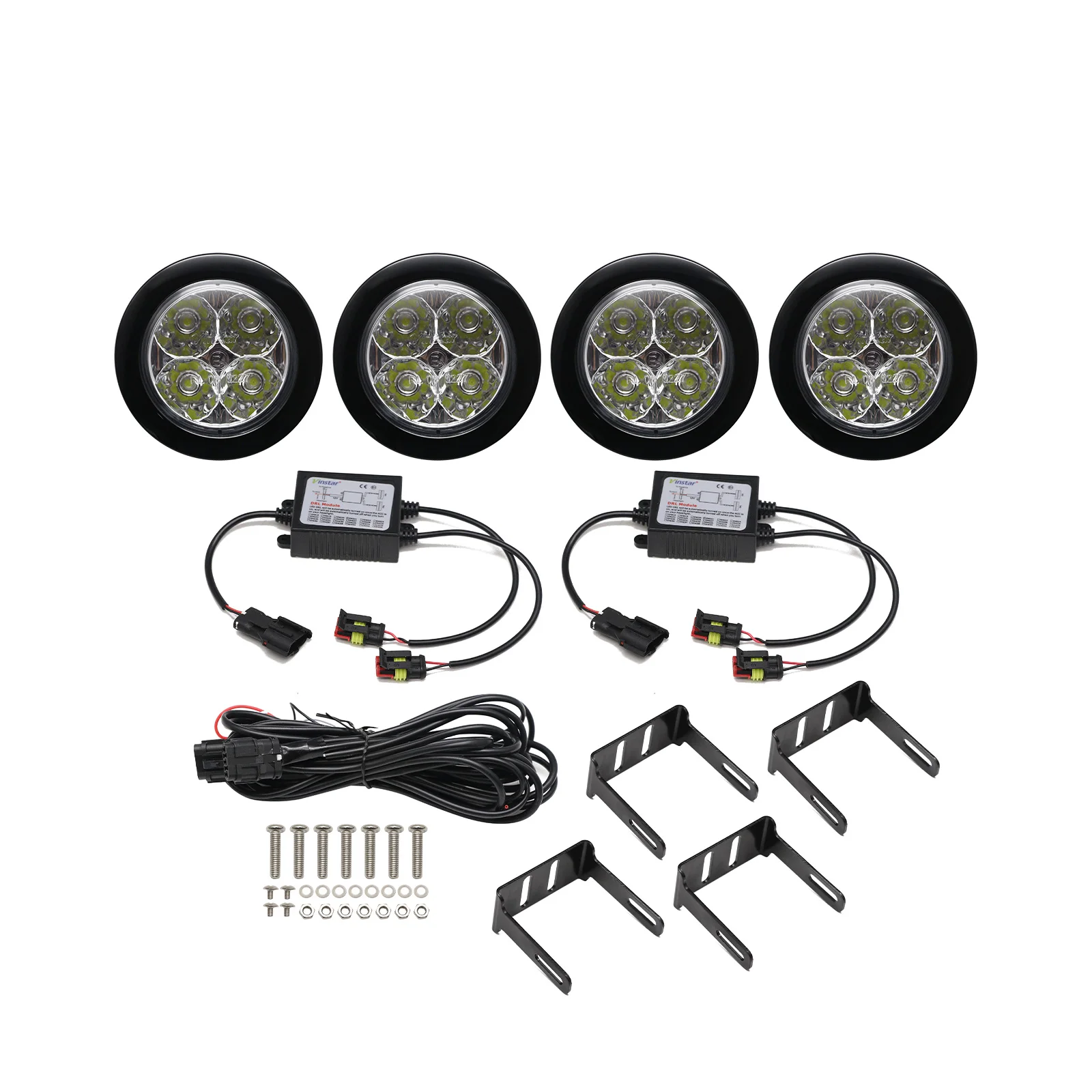 Ailead E-Mark DOT Approval High Power Hot Sell Plug N Play LED Daytime Running Lamp DRL light For Land Rover Defender All model