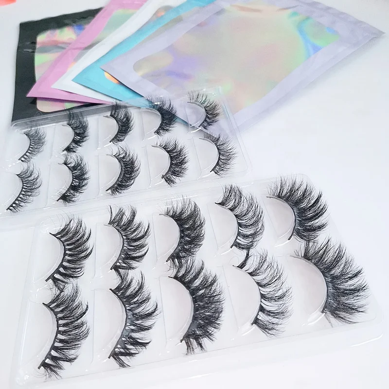 Factory mink eyelashes mixed XL styles multi rhinestone pack eye lash wholesale lash vendor bulk 20mm 25mm fluffy lashes