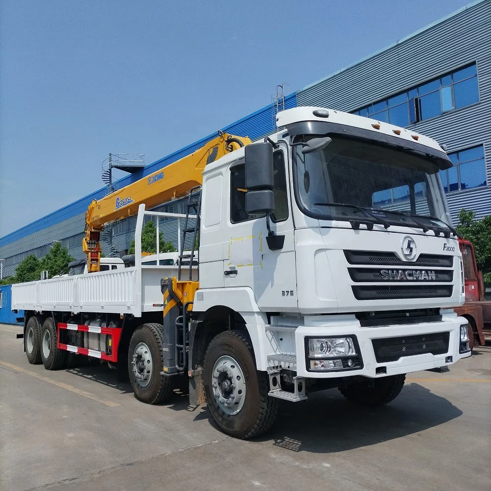 Factory Direct SHACMAN 16 tons truck crane Heavy Lorry loading Straight Boom used truck cranes mobile crane trucks