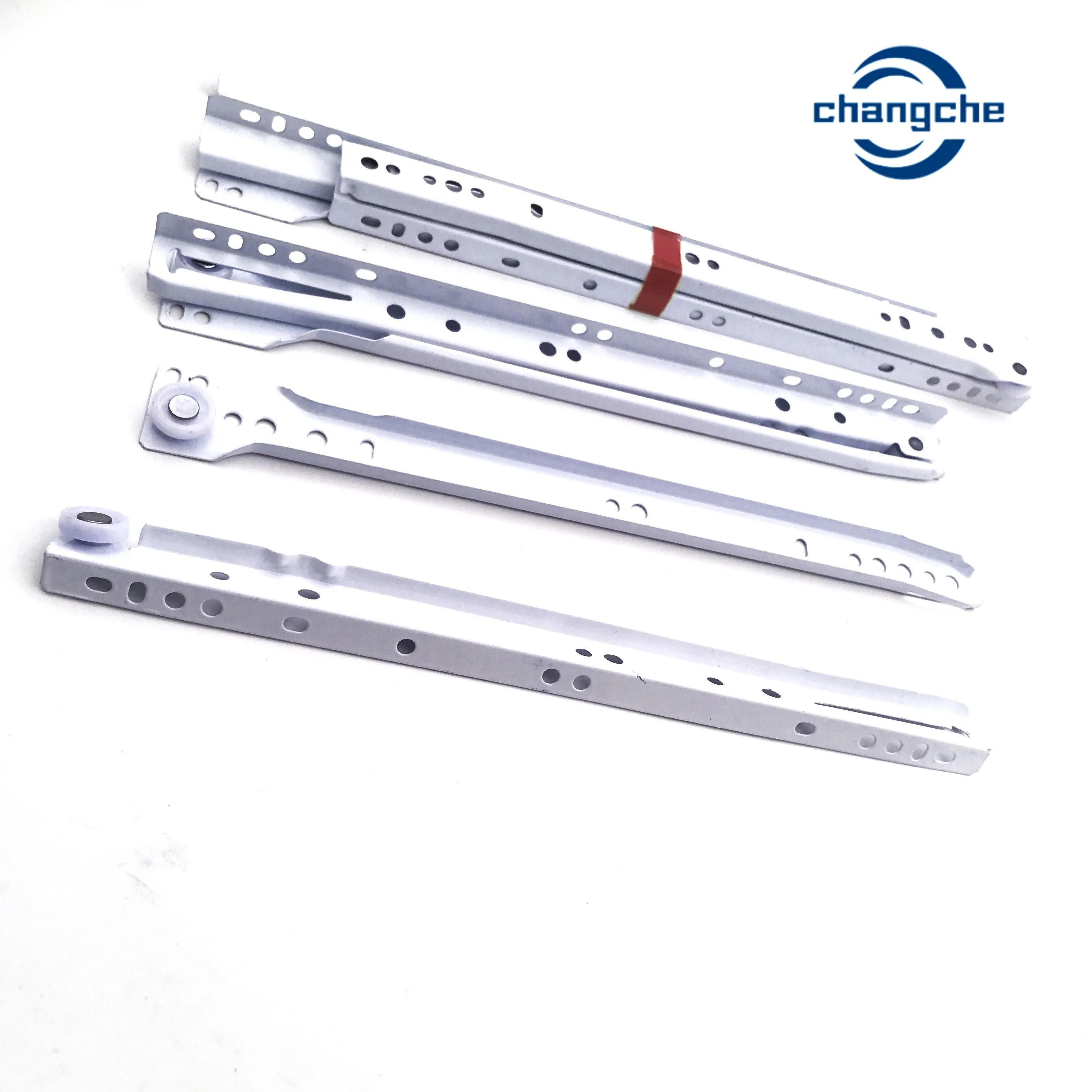 High Quality Telescopic Channel Bottom Mount Drawer Slide Rail Powder Coated Fgv Roller Slide