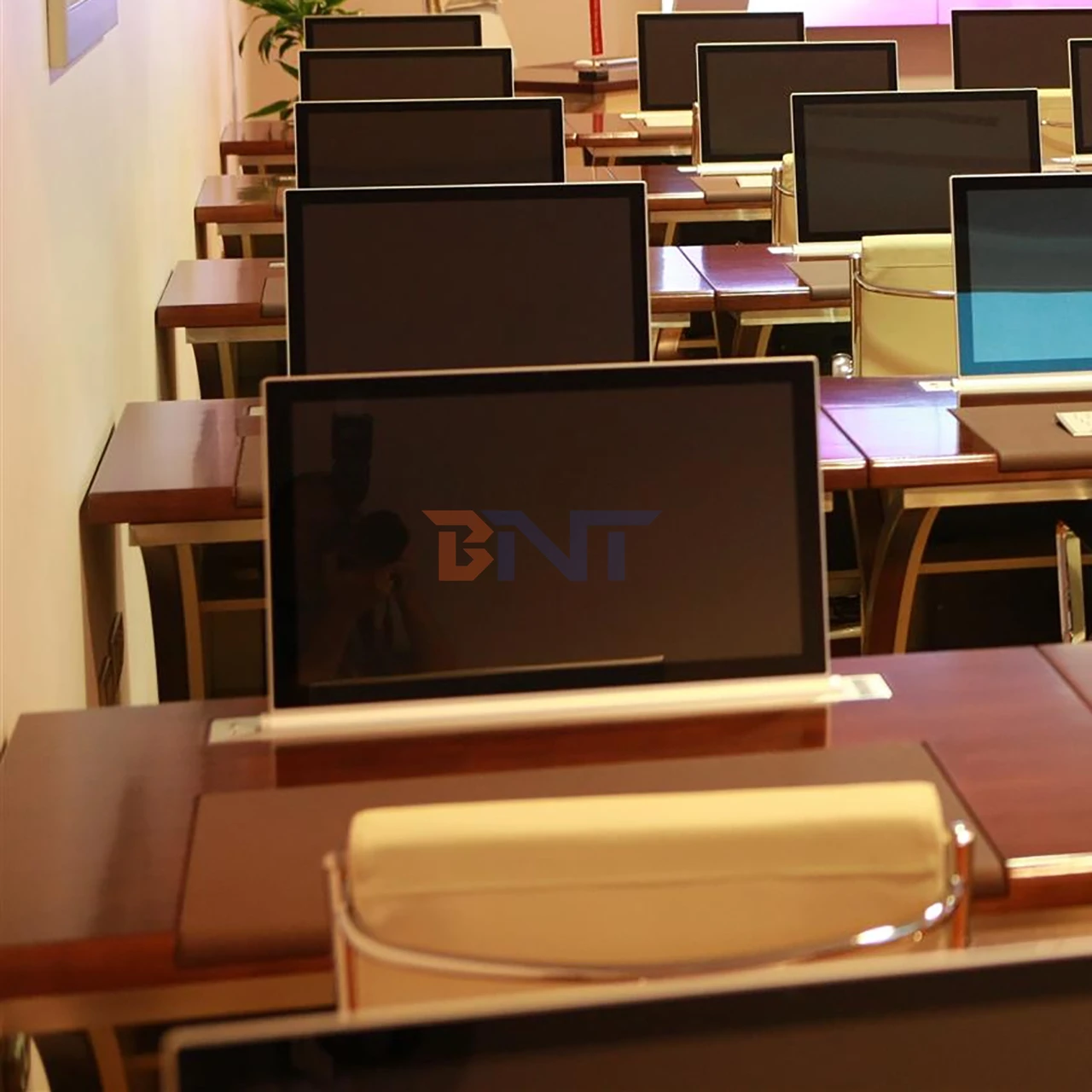 Hot Selling Desk Hidden Retractable Motorized Monitor Lift For Paperless Conference System Table
