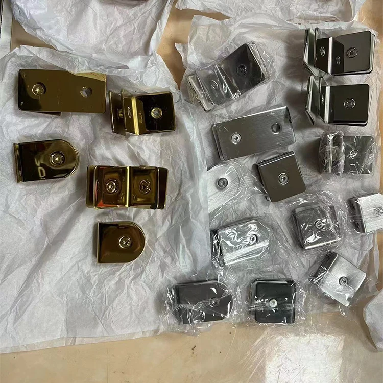 Stair Railing Glass Clamp handrail Glass Clamp Accessories Glass Holder Clamp  Bracket Shelf Clip For Shower Bathroom