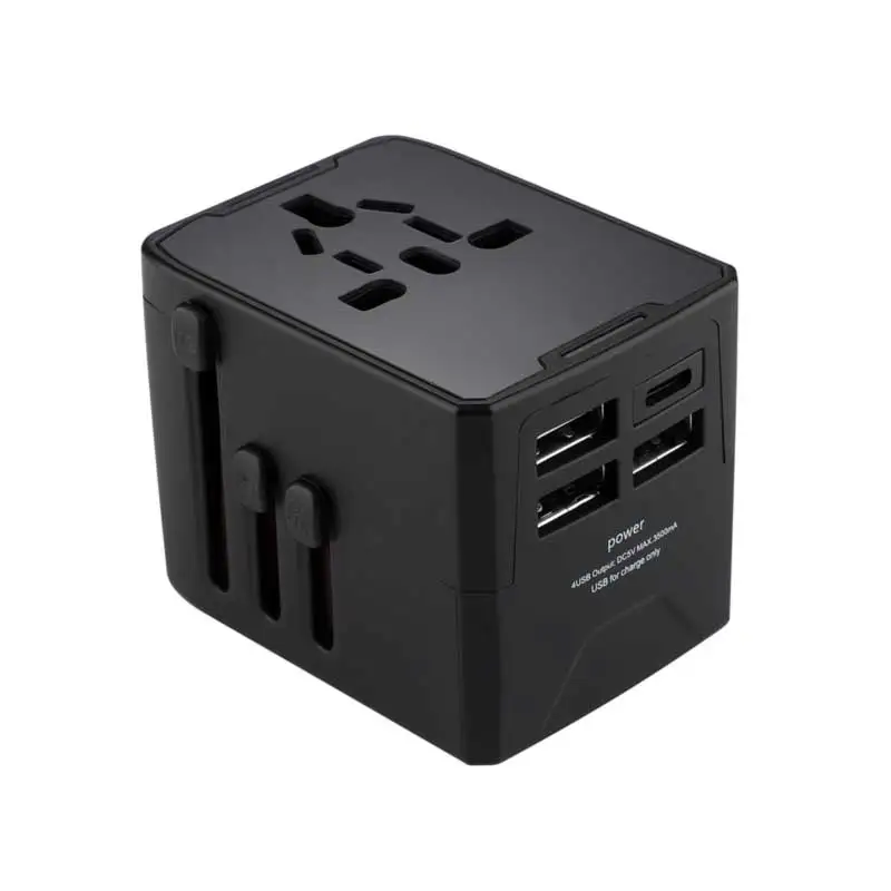 cantell Worldplug international 3 usb 1 c electrical adaptor converter universal wall chargers laptop travel plug power adapters