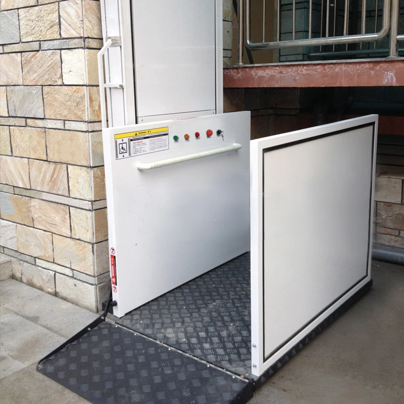 WEMET vertical wheelchair lift outdoor elevator lift small home chair lift for the disabled