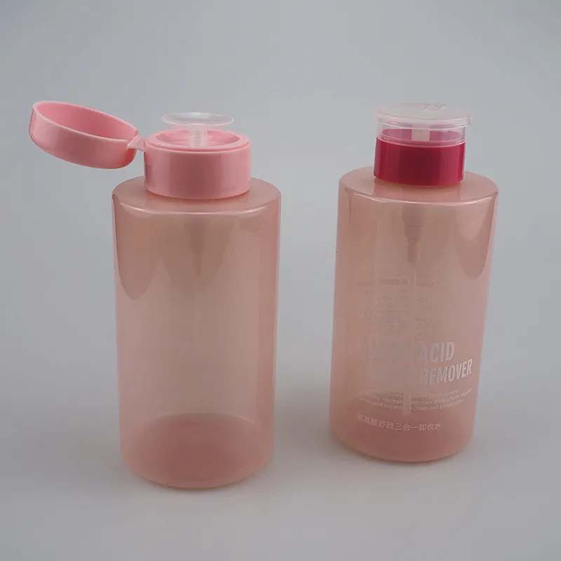 500ML empty plastic cylinder nail polish bottle