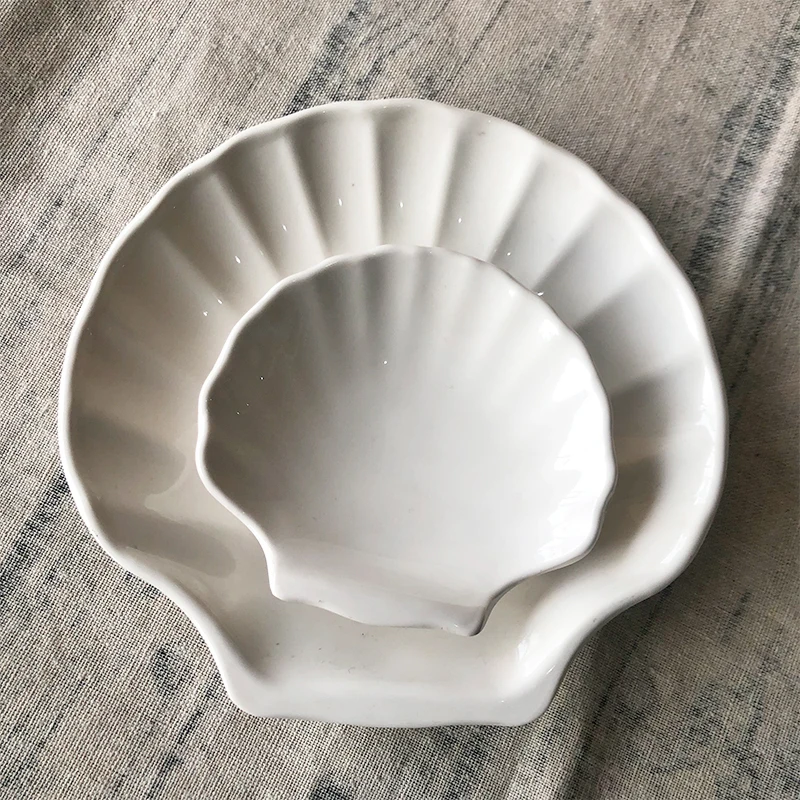 Certification melamine irregular sea small shell dish,melamine sea shell shaped plate