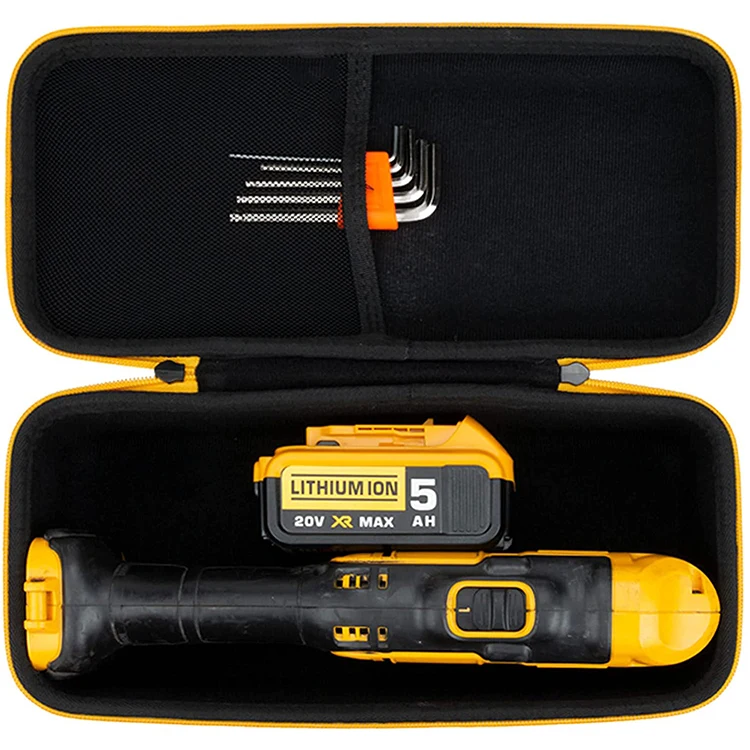 Hard Travel Case for DEWALT 20V MAX Right Angle Cordless Drill Driver DCD740C1 DCD740B