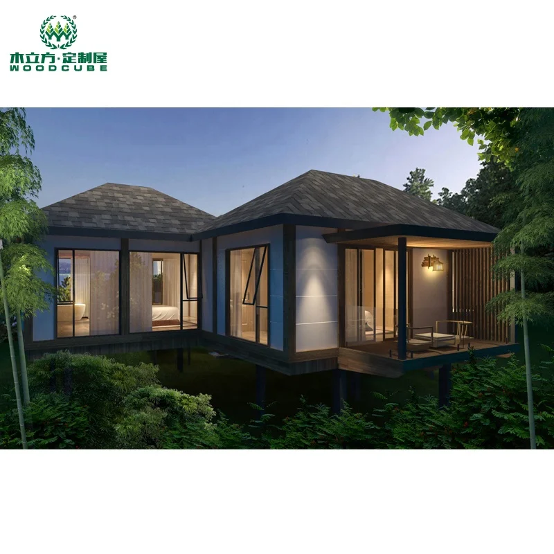 Сборный дом с тремя спальнями, деревянный дом, вилла, сборный дом