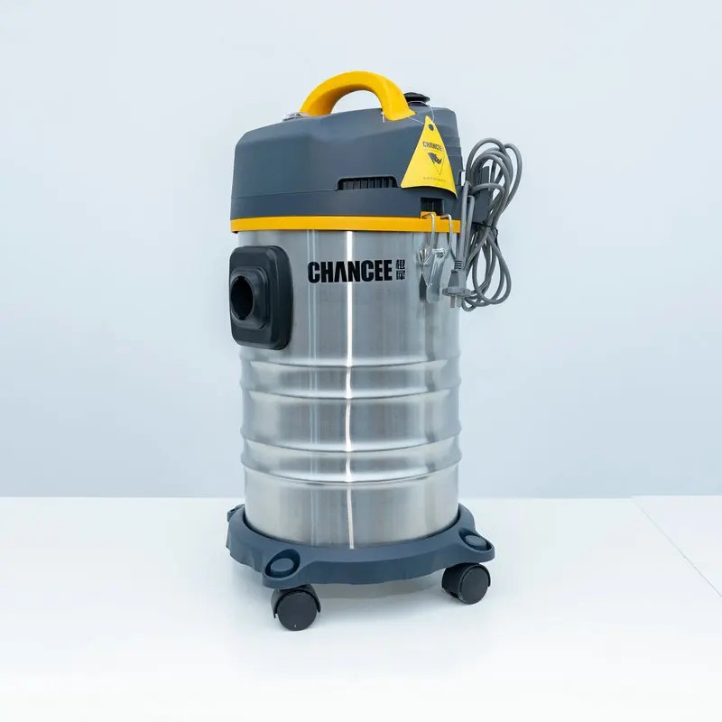 Suction Power High Liquid Moist Dirt Water Wet Dry Vacuum Cleaner With Stainless Steel Container For Hardwood Floor
