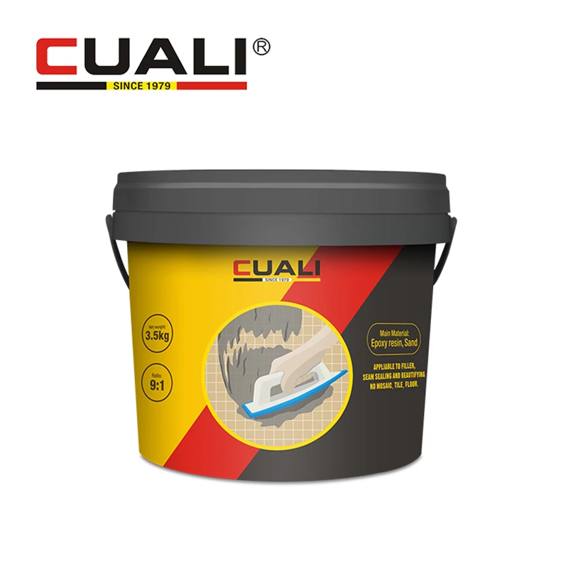 Latest  Arrival Eco-Friendly Epoxy Resin Tile Grout Stain Yellow Water Resistance Outstanding Bonding Epoxy Resin Tile Grout