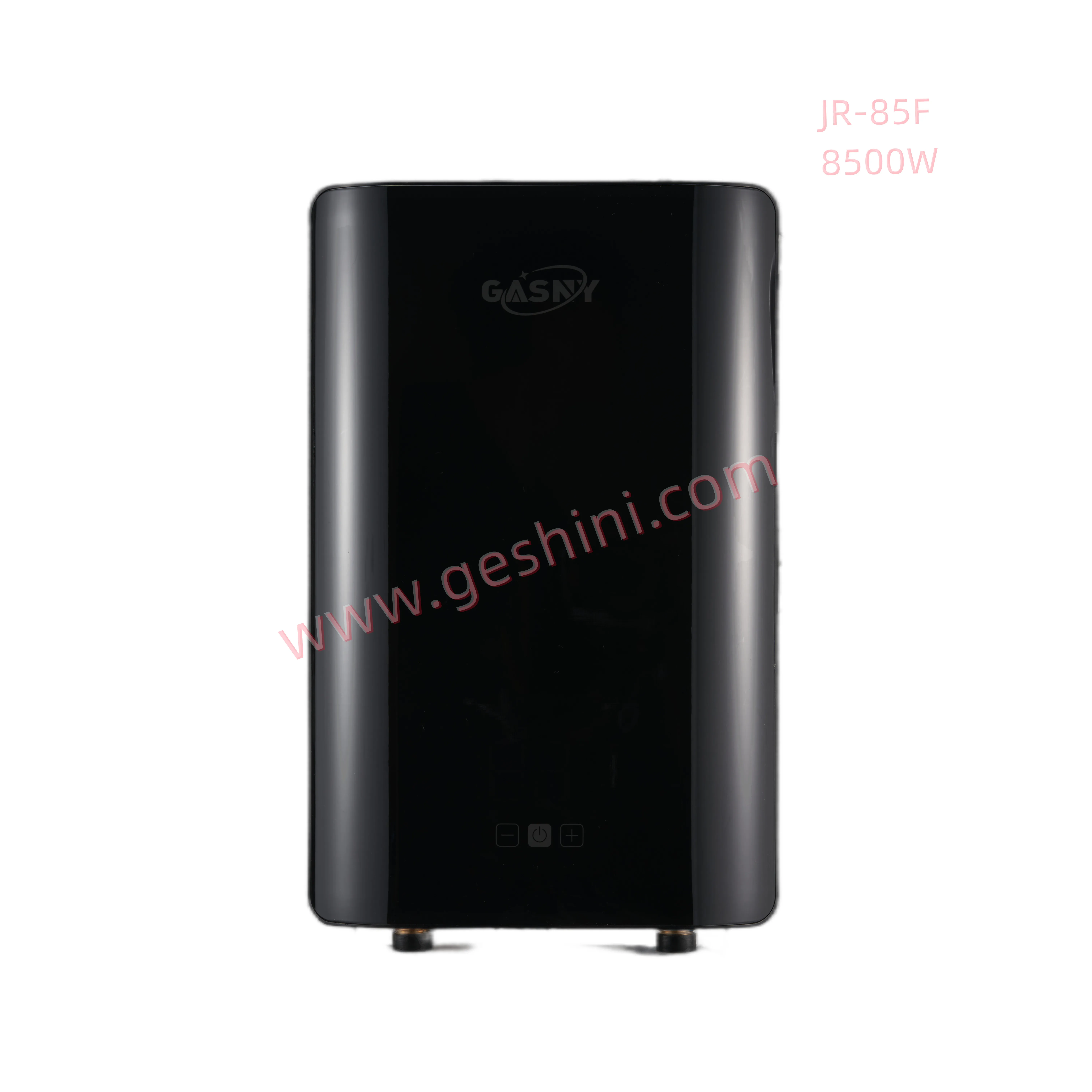 Factory direct sale wall mounted thermostatic black curved glass shell 8500w touch screen instant electric water heater