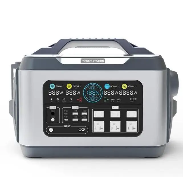 Outdoor mobile standby power box solar LED emergency power supply  3KW portable household energy storage power supply