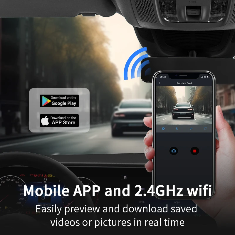 wholesale dash cam 1080p dash cam front and rear  Single Channel Car DVR Recorder  24H Parking Monitor Black Box 12 Months