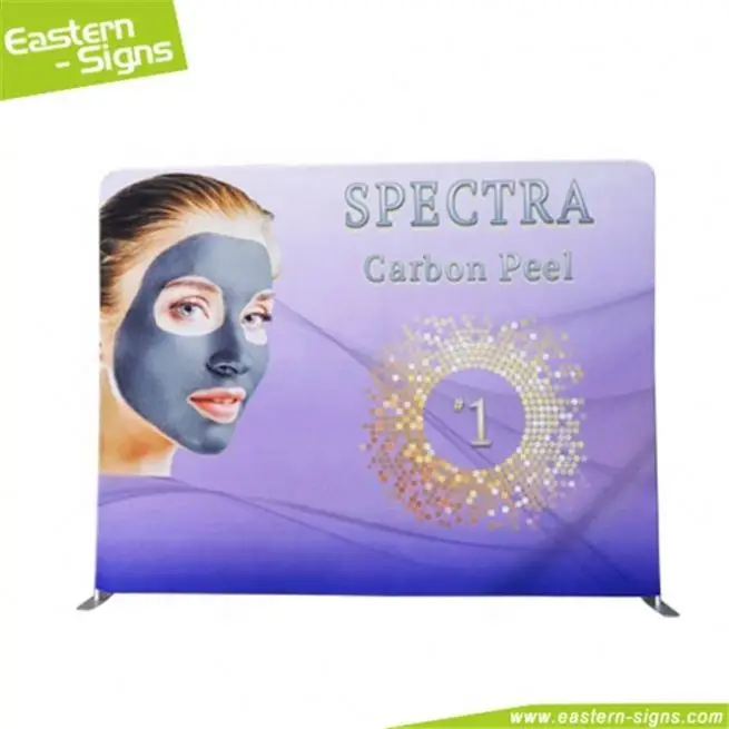 Pop Up Photography Custom Expo Event Foldable Stretch Fabric Backdrop Design Advertising Banner Stands Wall