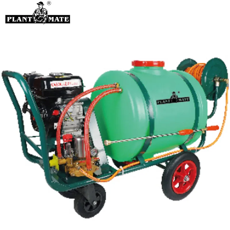 Single Cylinder Agricultural Trolley Gasoline Engine Power Spray Machine Farm 120L Pesticide Garden Disinfection Sprayer