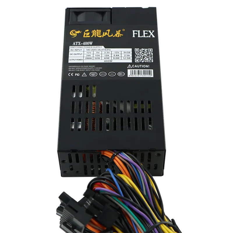 JULONGFENGBAO 400W APFC 100% New FLEX  1U PSU switching power supply for pc  Minicomputer mainframe  ITX case