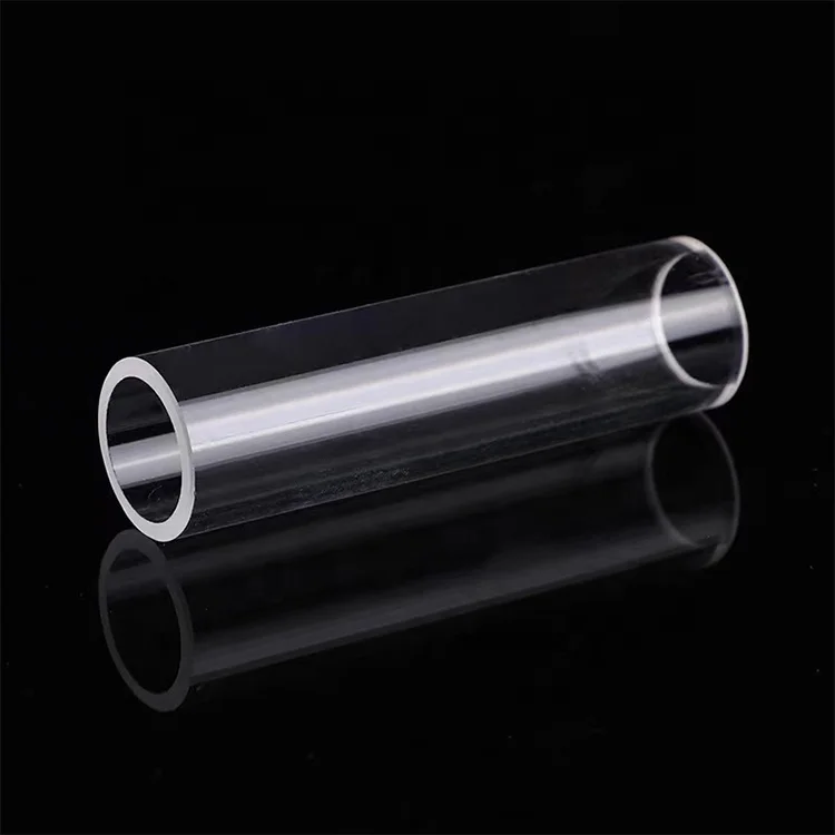 High Temperature Clear Large Diameter Quartz Glass Test Tube Resistant Clear Quartz Glass For Sale