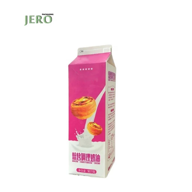 Customize Printing Aseptic Wine Milk Juice Box 1000ml Gable Top Carton Suppliers Pack
