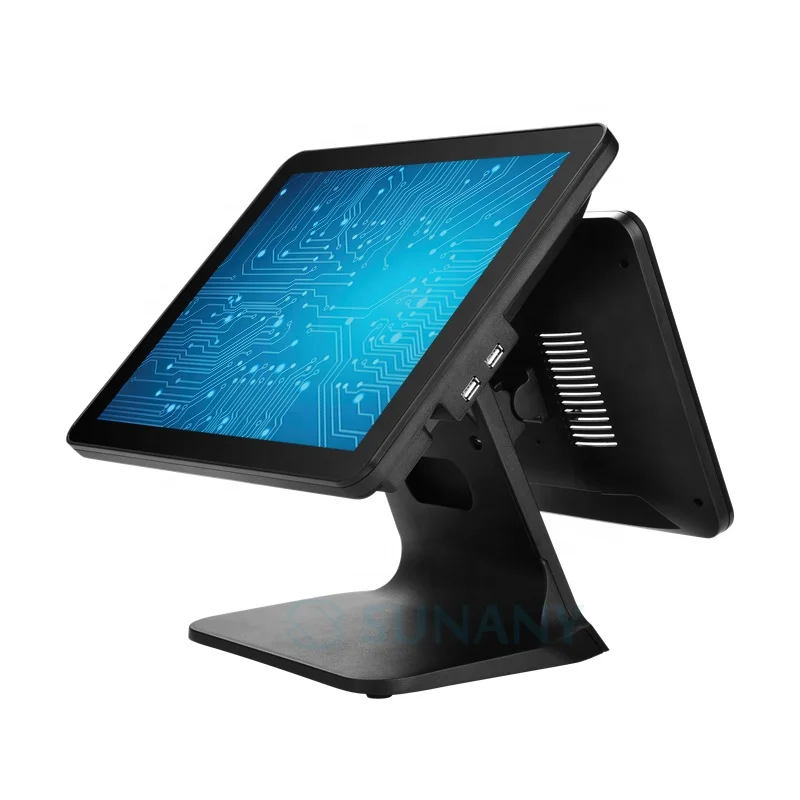 Широко используется настольный Pos терминал двойной экран Pos машина Windows компьютер