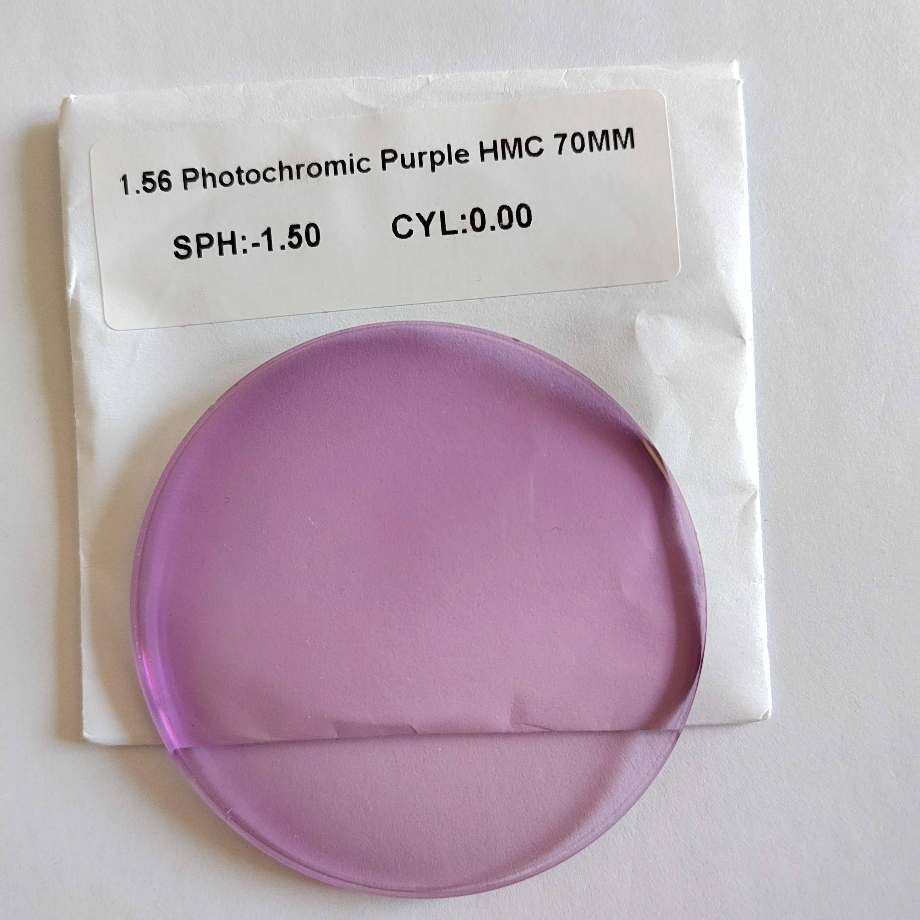 beautiful products colorful lenses 1.56 hmc photochromic optical lenses
