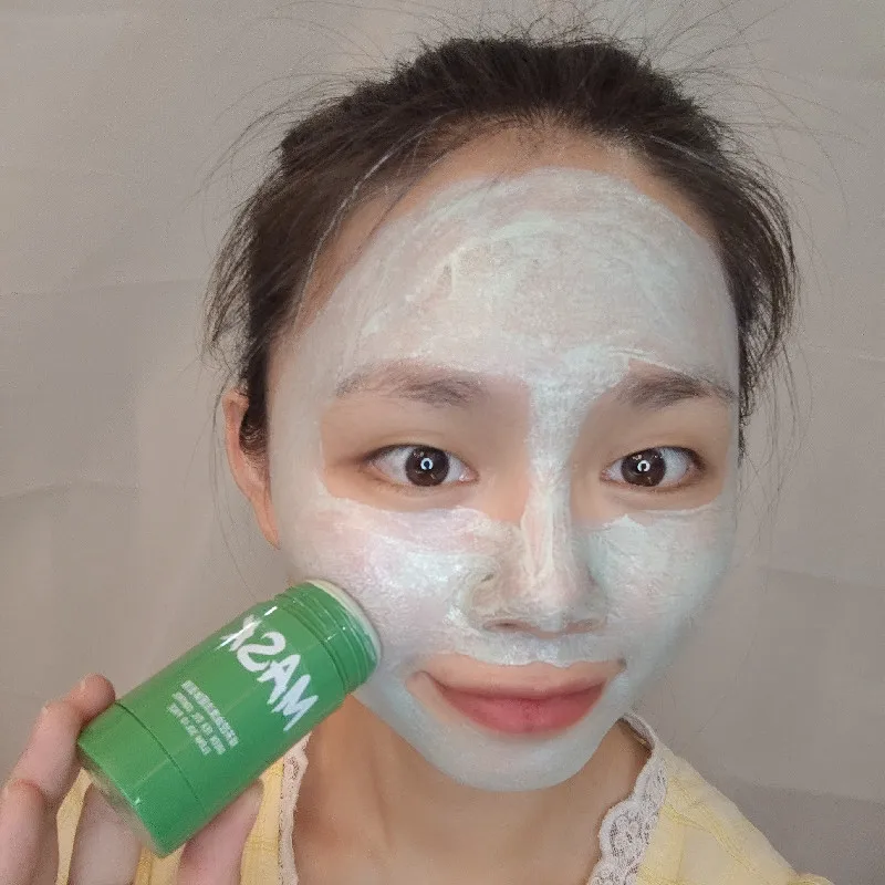 OEM ODM Natural Organic Green Tea Face Whitening Clay Green Tea Organic Green Stick Mask