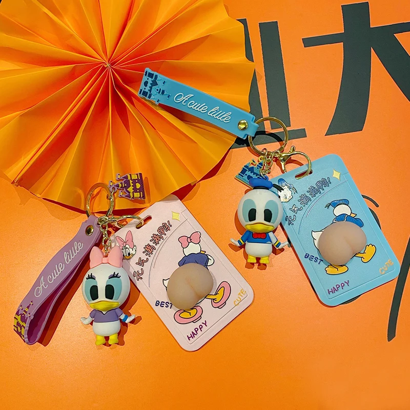 BaiMao 3d мультфильм Дональд Дак Дизайн брелок сумка бумажник Декор Подвеска эпоксидный пользовательский для ключей