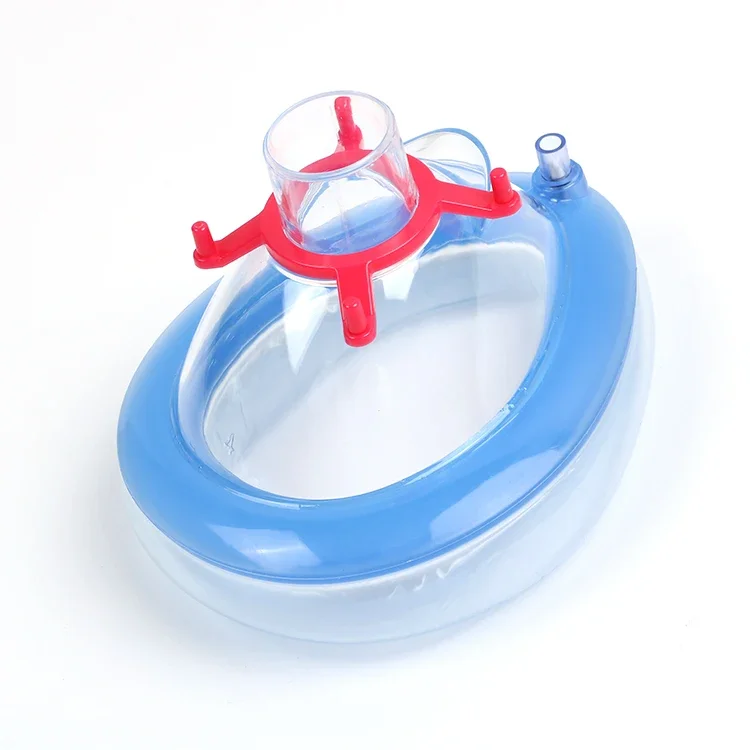 CE ISO Safe And Reliable Surgical Silicone PVC Medical Disposable Breathing Anaesthesia Oxygen Mask With Valve
