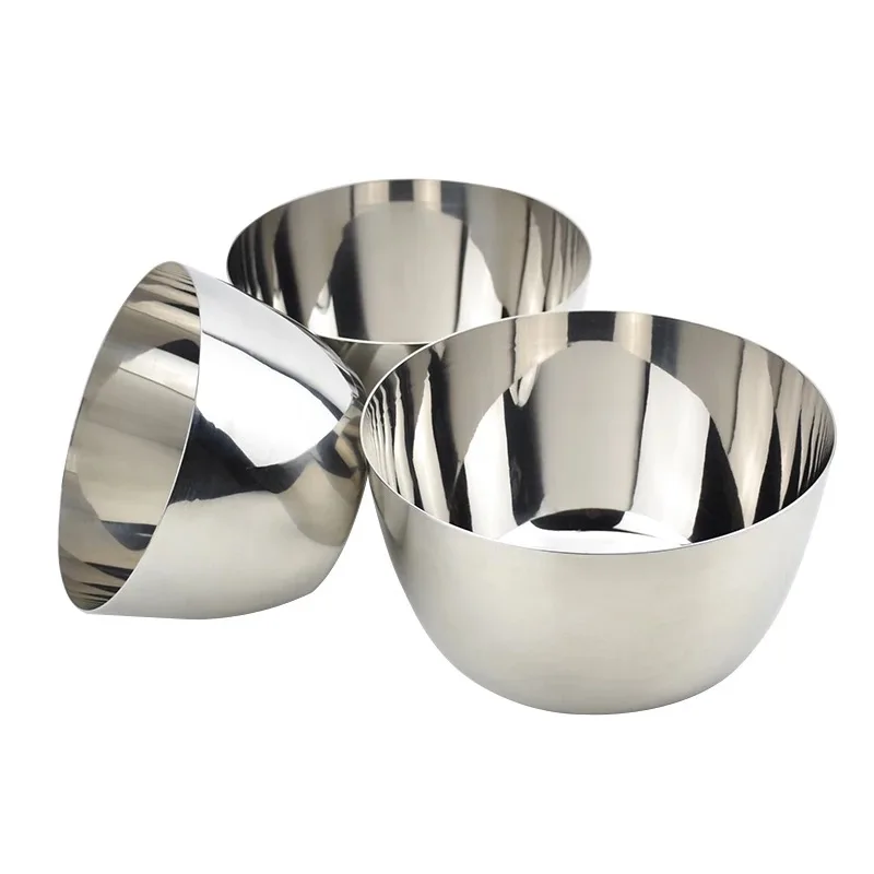 
Size 14cm/16cm/18cm egg bowl salad bowl without winding edge mirror polishing process 