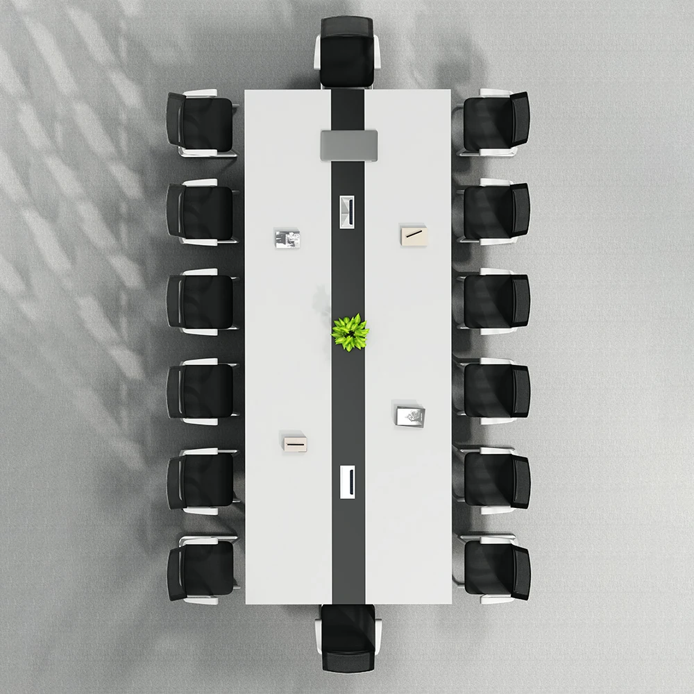 Custom classic Free Sample  10 Seaters 16 Person U Shape Office Furniture Name Plates Conference Table