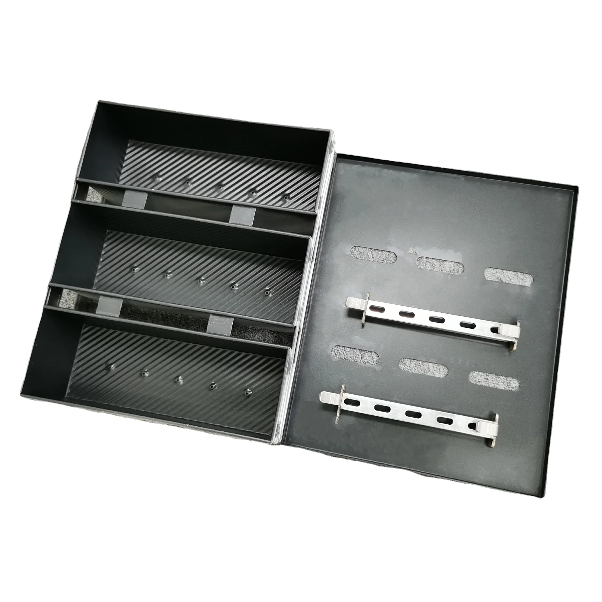 
Industrial Bakery Aluminum Steel Straps Loaf Bread Baking Pan Set 