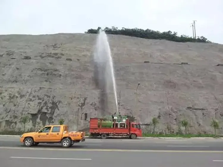 industrial hydraulic grass seed sprayer machine,  mine slope greening sprayer for spraying grass