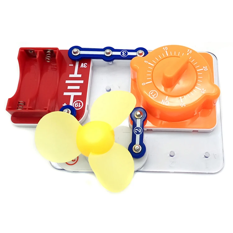 Diy Easy Electronics Building Block Science Kit 4 In 1 The Timer Circuits Toys Kids Educational Learning Kit for Kids