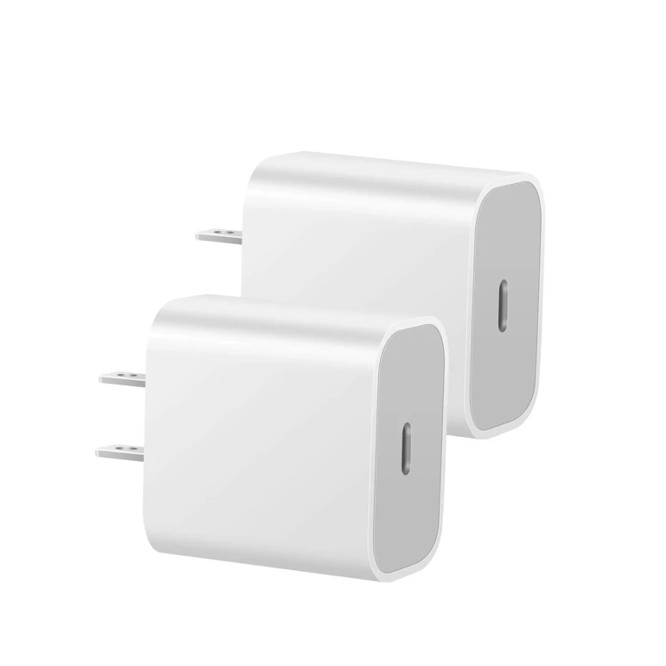 
New Products EU/US/UK regulation Mobile Phone Wall Type C Fast Charger Cable Adapter 18W PD fast Charger For iPhone 