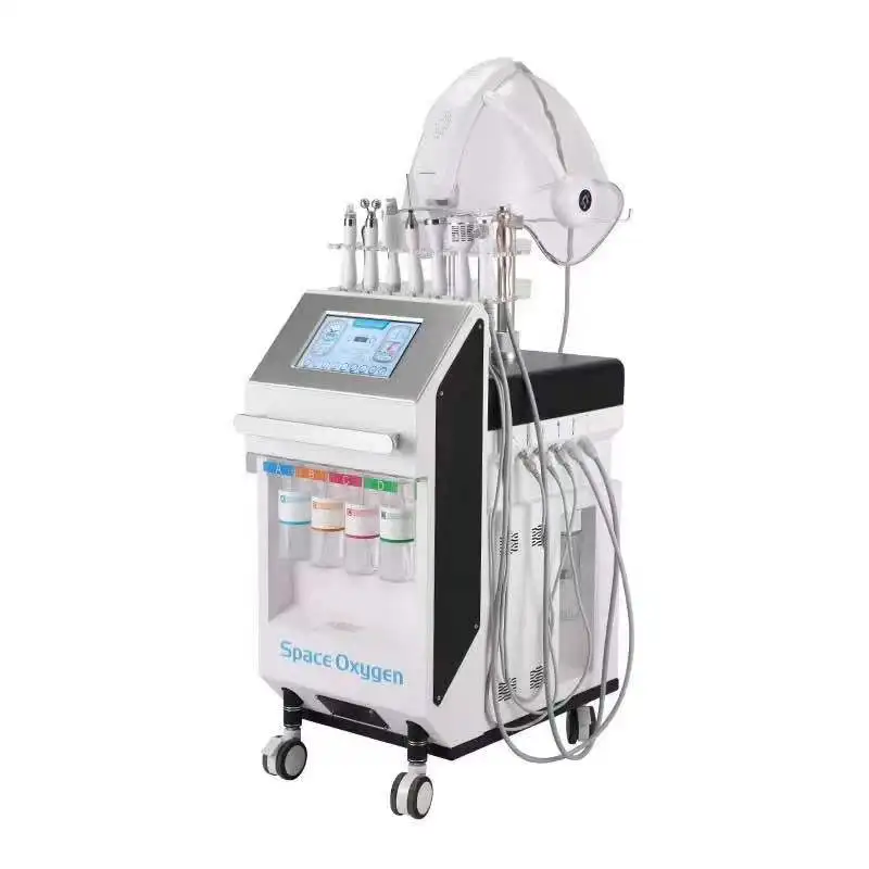 New Arrivals Korea Multifunctional 10 in 1 H2O2 Space Oxygen Beauty Facial Machine for Skin Care
