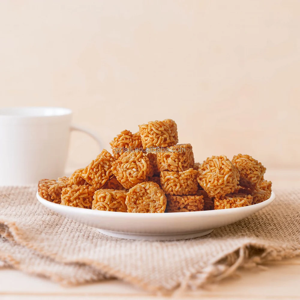 Direct from Factory Korean Fried Crispy Ramen Chips Customizable Bag Instant Noodle Snack