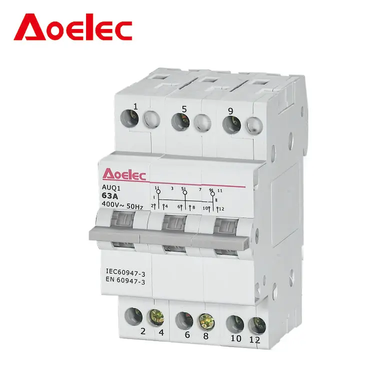 AUQ1 Modular Electrical Auto power Changeover Switch