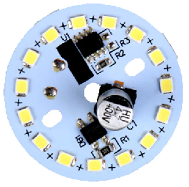 High quality CE LVD 3years warranty 9W LED PCB Module 40mm Dia No flicker 110lm/w RA80 AC DOB Driverless