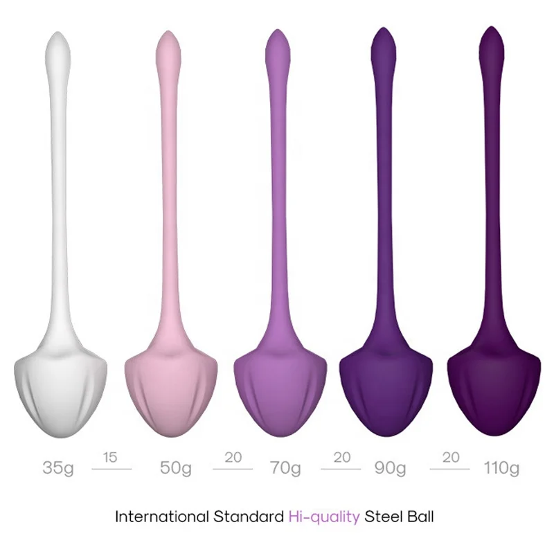 Adult Sex Silicone 5pcs Pelvic Floor Muscles Exercise Shrink Vagina Ball Kegel Ball for Women
