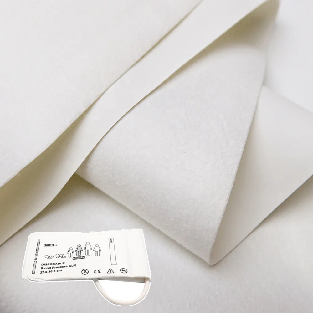 Disposable Pvc Leather With Non-woven Medical Blood Pressure Band For Use Hospital Animal Fabric