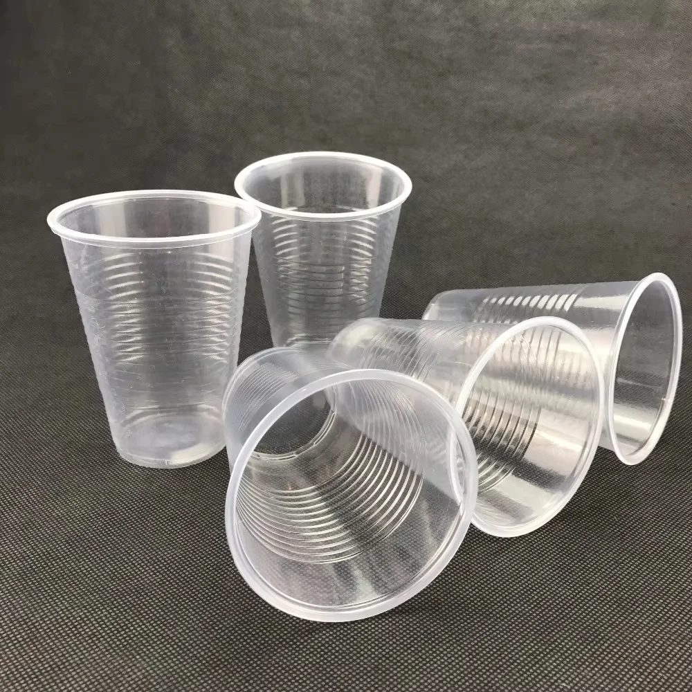 Clear Disposable Plastic Drinking Cups for Water Coolers Camping Travel Parties and Events