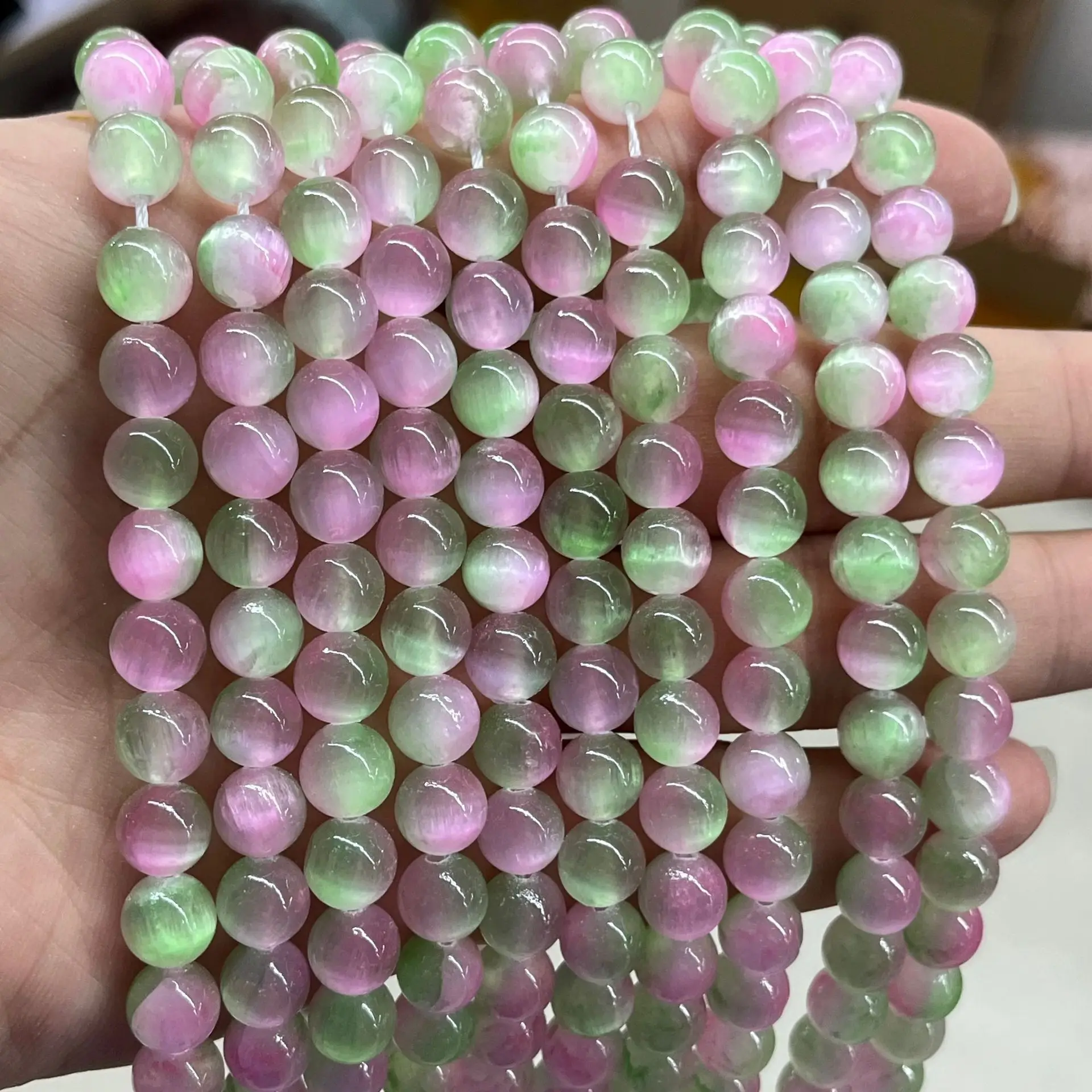 CJ 8mm Natural colorful beads high quality loose round shape natural stone beads for jewelry making