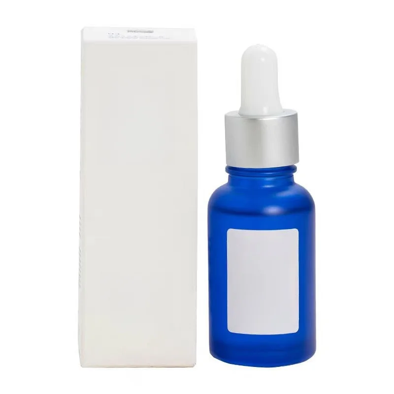 High quality blue essential oil to close the mouth of acne and shrink pores frosted glass drops 30 ml