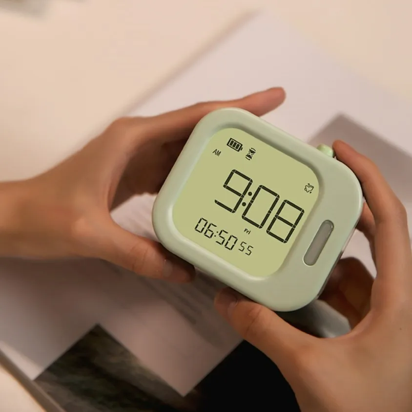 USB Charging Mini Digital LED Alarm Clock with Sensor Japanese Style for Students and Office Use for Tabletop and Desktop